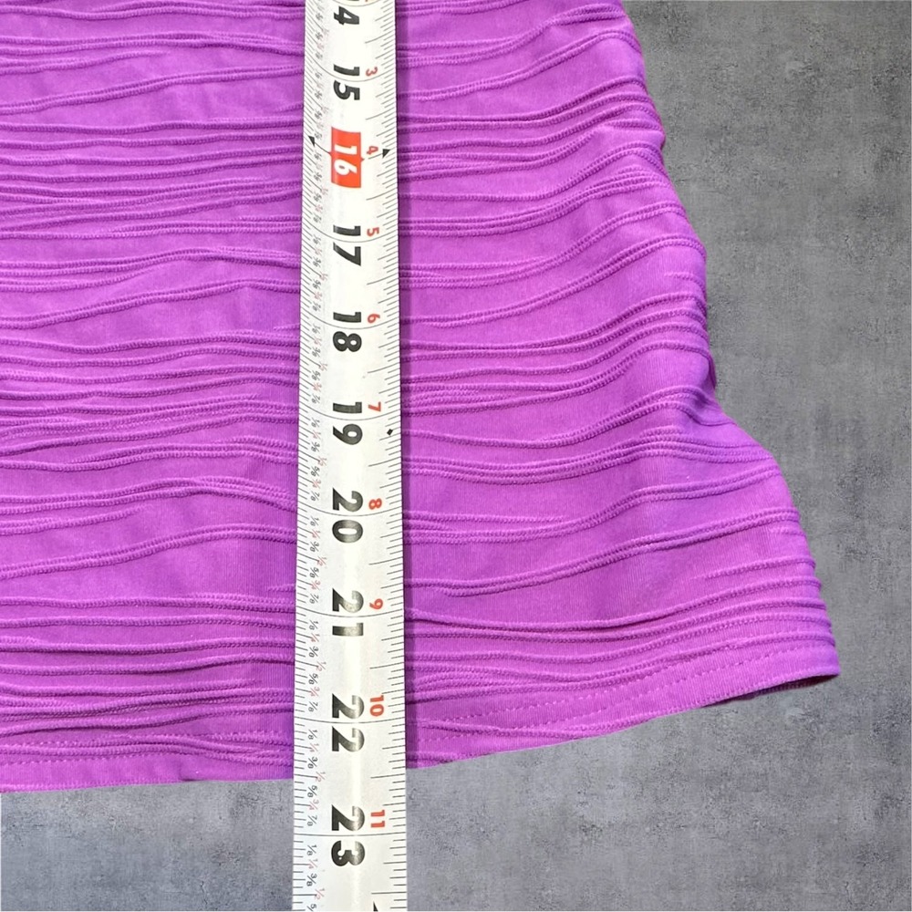 Lands' End Tankini Swim Set Womens 12/10 Purple Textured 2-Piece Skirt EUC - Picture 4 of 16